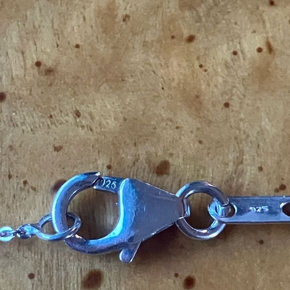 Rare Tiffany Stone Red Garnet Sterling Silver Necklace - Picture 6 of 9